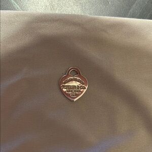 Tiffany & Co. Silver & Blue Heart Charm